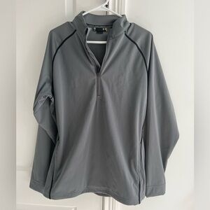 Under Armour Mens Medium Gray Loose Holston Hills 1/4 Zip Pullover